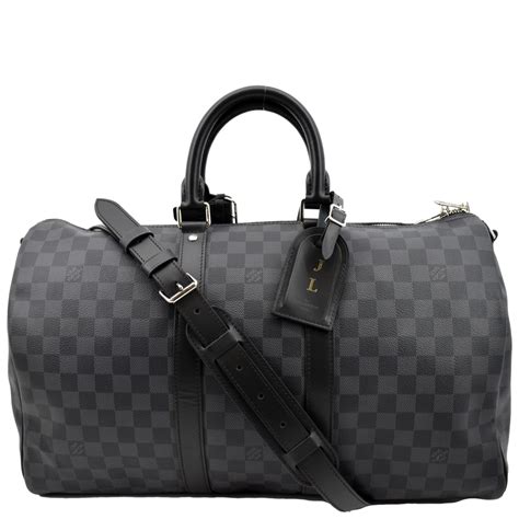 louis vuitton black holdall|louis vuitton keepall luggage.